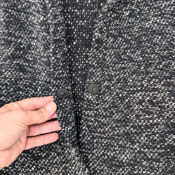 Emporio Armani Women's Black and White Wool Blend Jacket ~ Size 42 - Picture 4 of 10